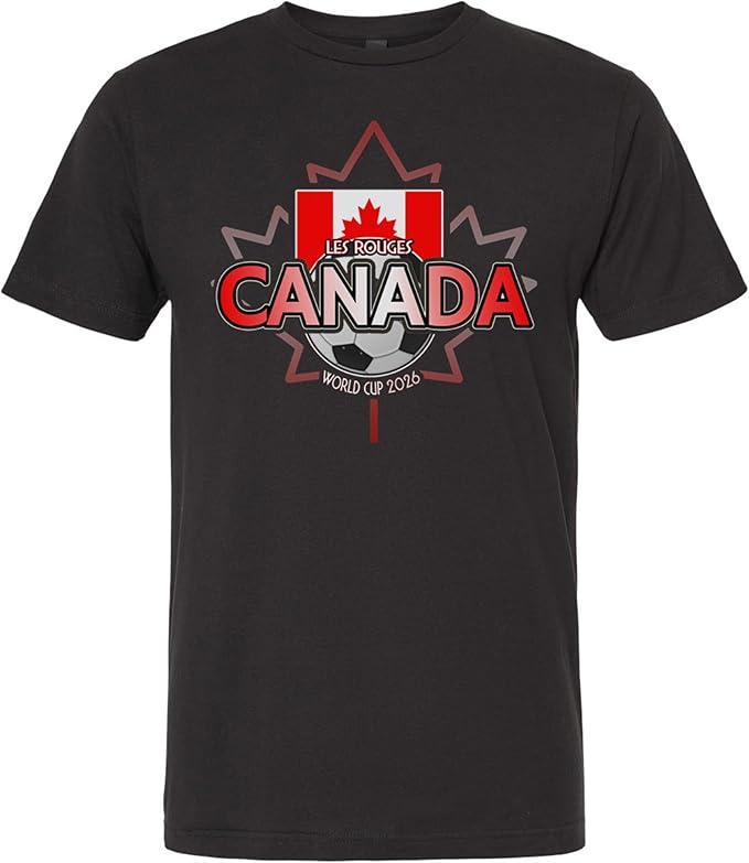 Canada 2026 World Cup Fan T-Shirt – Les Rouges (The Reds) Soccer Tee