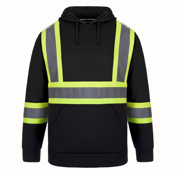 L01375 - Long Haul - Men's Hi-Vis Polyester Pullover Hoodie