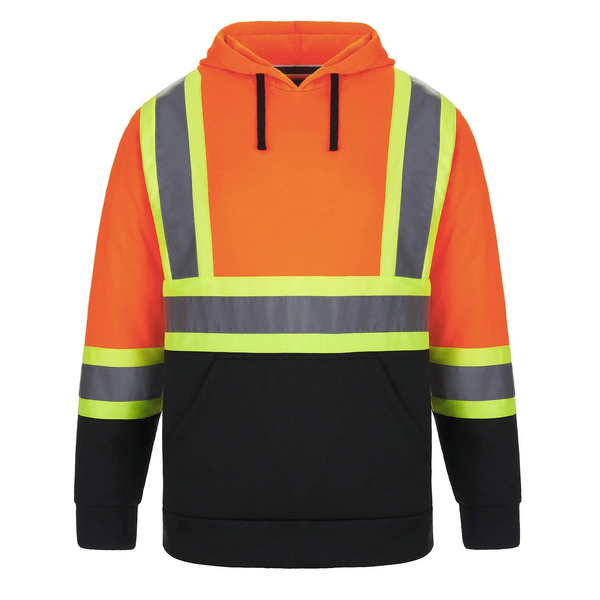 L01375 - Long Haul - Men's Hi-Vis Polyester Pullover Hoodie