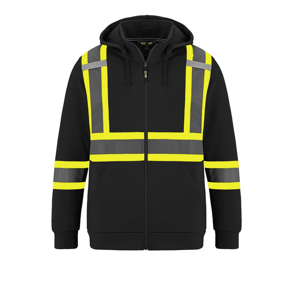 L01380 - Infinity - Men's Hi-Vis Polyester Full Zip Hoodie