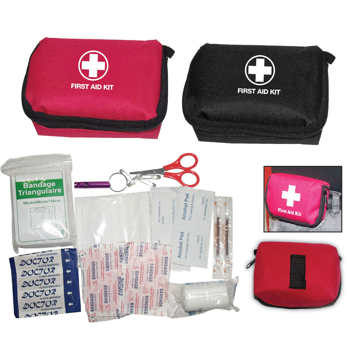 SAFETY TRAVEL FIRST AID KIT - promopig