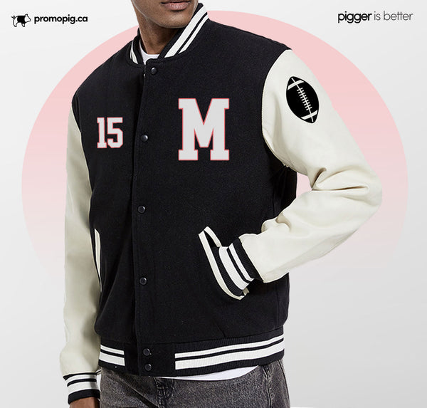 Varsity Leather Sleeve Jacket