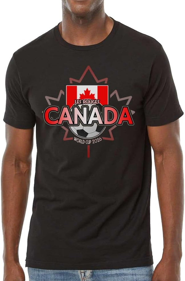 Canada 2026 World Cup Fan T-Shirt – Les Rouges (The Reds) Soccer Tee