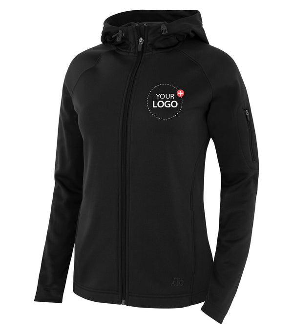 ATC™ PTECH® FLEECE HOODED LADIES' JACKET. L221 - promopig
