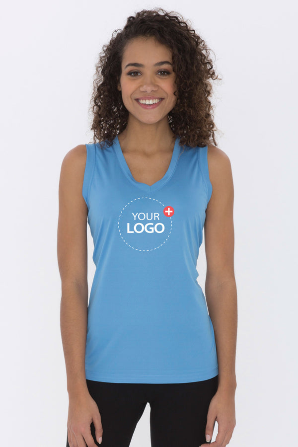 ATC™ PRO TEAM SLEEVELESS V-NECK LADIES' TEE - promopig
