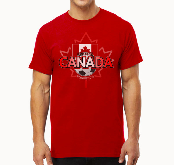 Canada 2026 World Cup Fan T-Shirt – Les Rouges (The Reds) Soccer Tee