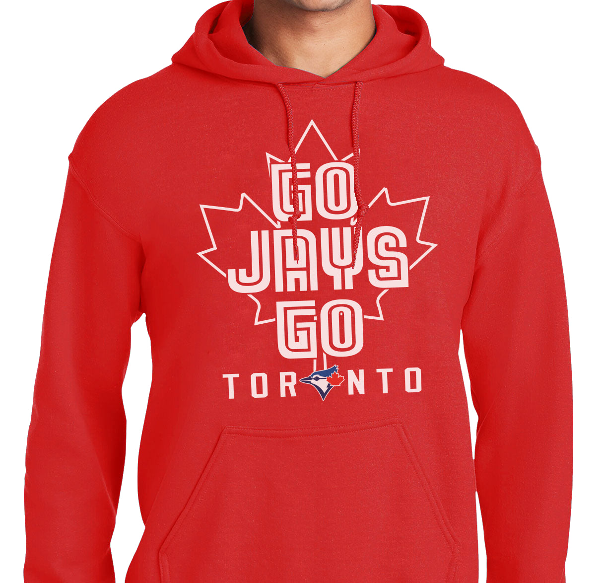 Go Jays Go Hoodie – Unisex Baseball Fan Sweatshirt, Comfortable Soft Fleece Pullover, for Fans