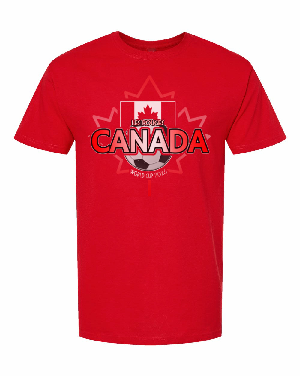 Canada 2026 World Cup Fan T-Shirt – Les Rouges (The Reds) Soccer Tee