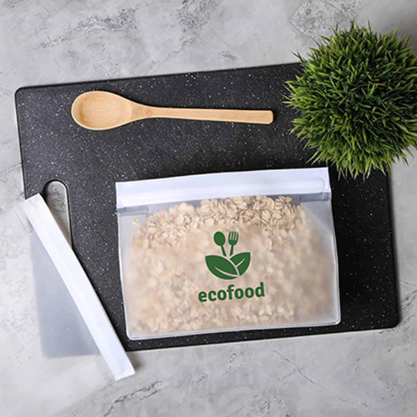 SLIPZIP HORIZONTAL GUSSETED REUSABLE STORAGE BAG - promopig