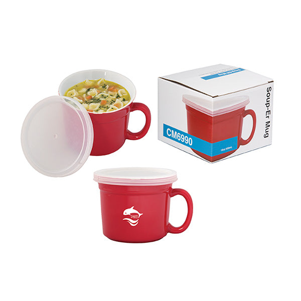 SOUP-ER 500 ML. (17 FL. OZ.) SOUP MUG - promopig