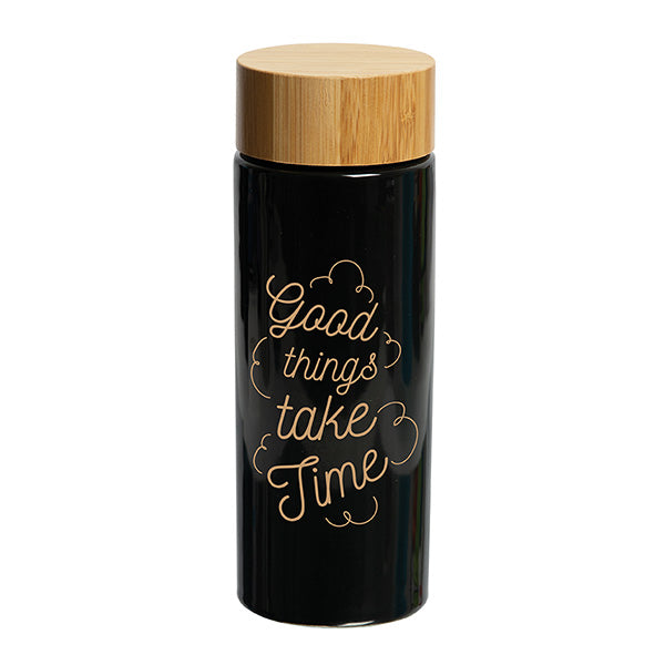 VOLAY 340 ML. (11.5 FL. OZ.) BOTTLE WITH BAMBOO LID - promopig