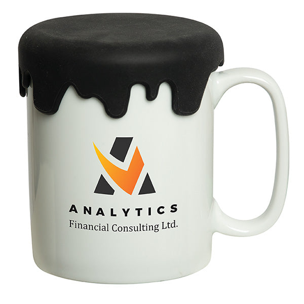 380 ML. (13 FL. OZ.) CHARLESTON PORCELAIN MUG WITH LID