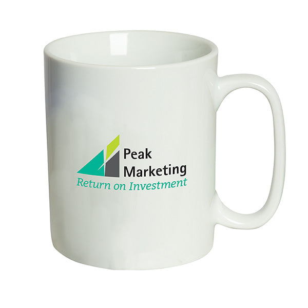 380 ML. (13 FL. OZ.) CHARLESTON PORCELAIN MUG WITH LID