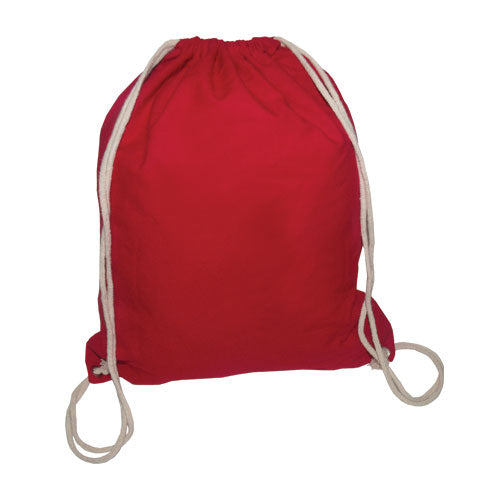 COTTON DRAWSTRING BACKPACK