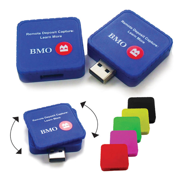BOX SWIVEL USB FLASH DRIVE
