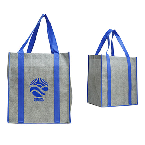 HEATHERED JUMBO NON-WOVEN TOTE