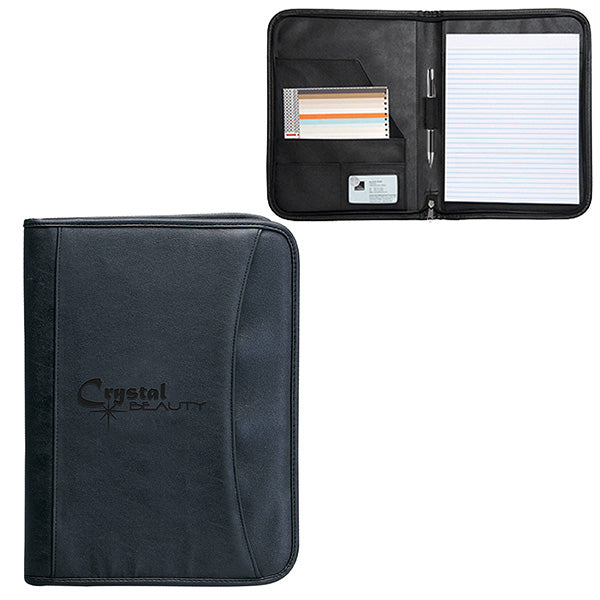 ZIPPERED NOTEPAD PORTFOLIO - promopig