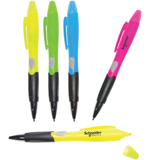 Highlight and Ballpoint Pen Combo