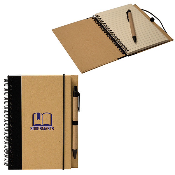 RECYCLED CARDBOARD NOTEBOOK - promopig