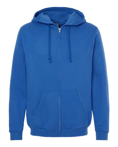M&O Unisex Zipper Fleece Hood - promopig