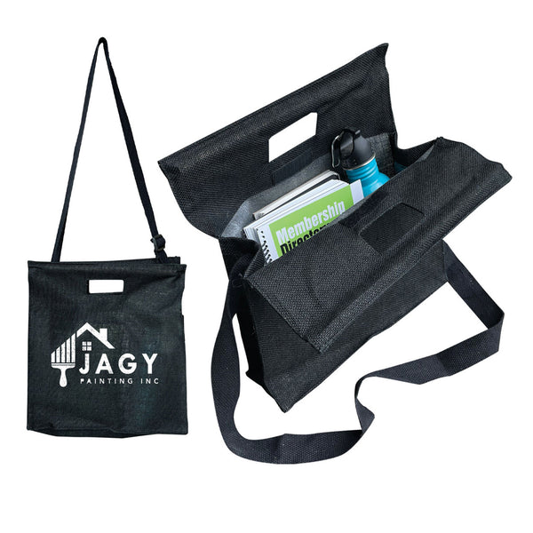 JUTE WOODEN HANDLE TOTE