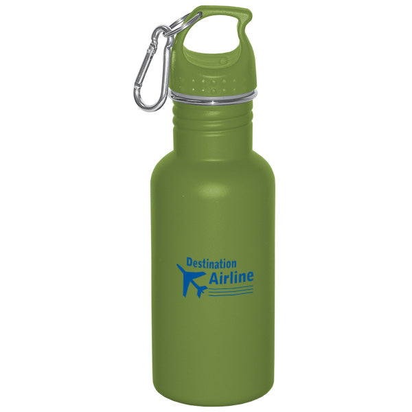 WIDE MOUTH 500 ML (17 FL. OZ.) STAINLESS STEEL WATER BOTTLE - promopig