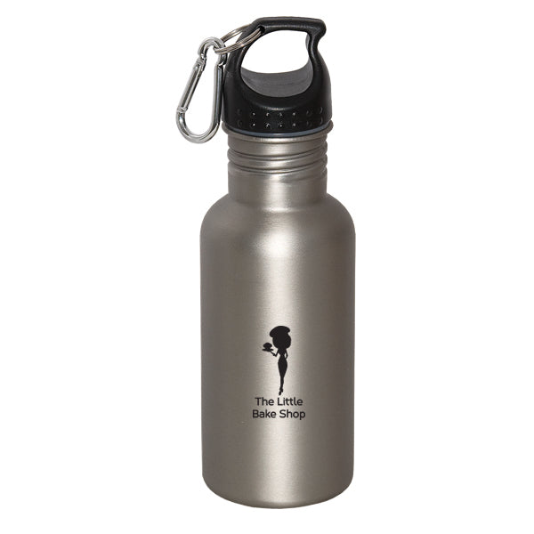 WIDE MOUTH 500 ML (17 FL. OZ.) STAINLESS STEEL WATER BOTTLE - promopig