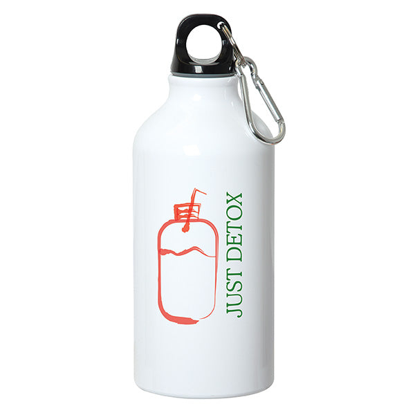500 ML (17 FL. OZ.) ALUMINUM WATER BOTTLE WITH CARABINER