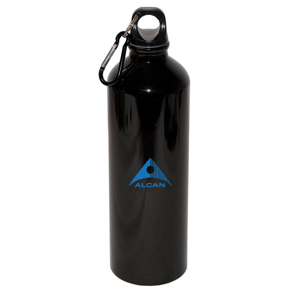 750 ML (25 FL. OZ.) ALUMINUM WATER BOTTLE WITH CARABINER