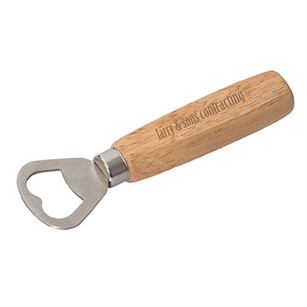 WOODEN BOTTLE OPENER - promopig