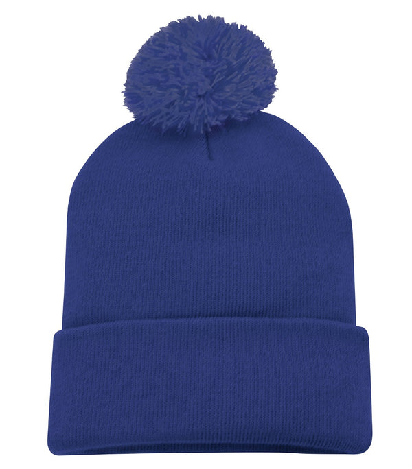 ATCTM STRIPED CUFF POM POM TOQUE. C1202