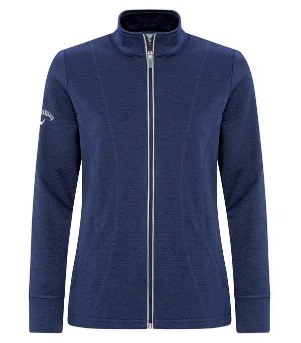 CALLAWAY WAFFLE FLEECE FULL ZIP LADIES' JACKET. CGW510