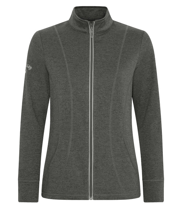 CALLAWAY WAFFLE FLEECE FULL ZIP LADIES' JACKET. CGW510