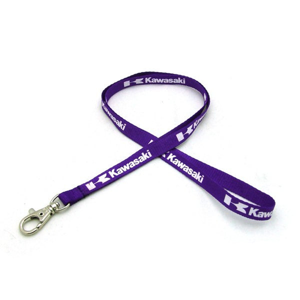 3/8" Silkscreened Flat Lanyard w/ Deluxe Swivel Hook