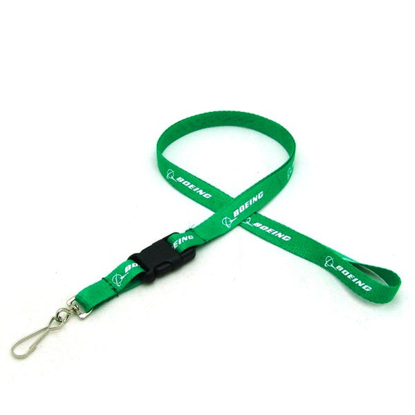 1/2" Silkscreened Flat Lanyard w/Detached Buckle