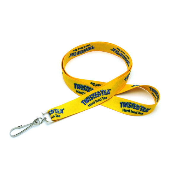 3/4" Silkscreened Flat Lanyard w/ J Hook