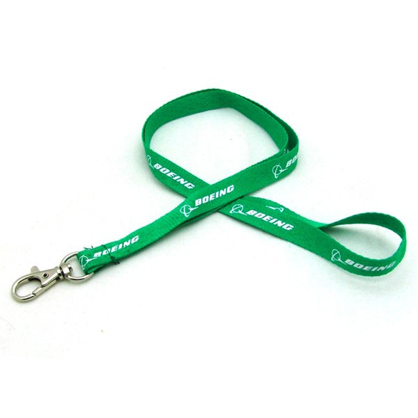 1/2" Silkscreened Flat Lanyard w/ Deluxe Swivel Hook