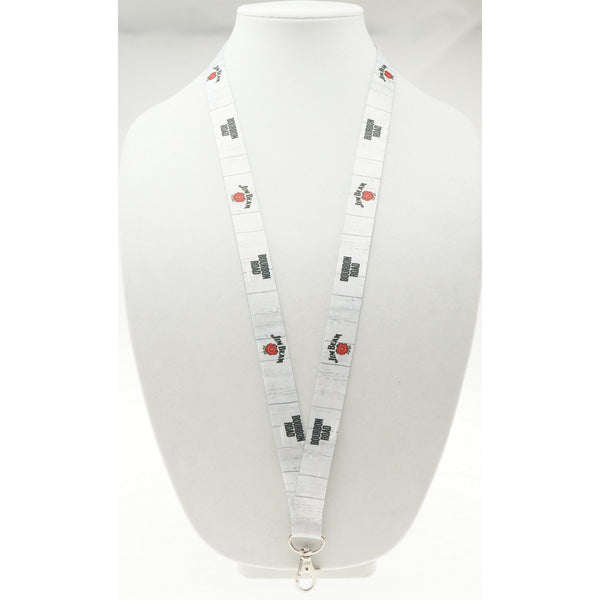 3/4" Silkscreened Flat Lanyard w/ Deluxe Swivel Hook