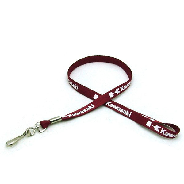 3/8" Silkscreened Flat Lanyard w/ J Hook