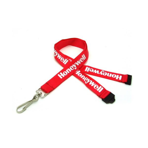 3/4" Silkscreened Flat Lanyard w/Sew on Breakaway