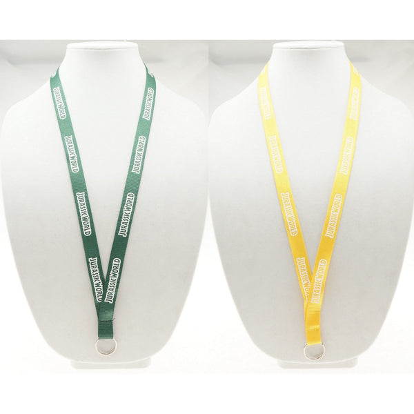 5/8" Silkscreened Flat Lanyard w/ Key Ring