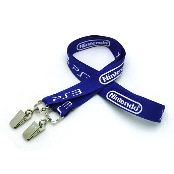 3/4" Silkscreened Flat Lanyard w/ Double Standard Attachment
