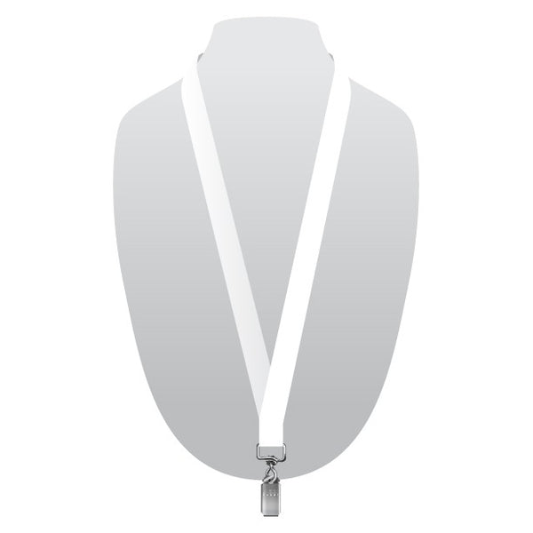 5/8" Silkscreened Flat Lanyard w/ Bulldog Clip