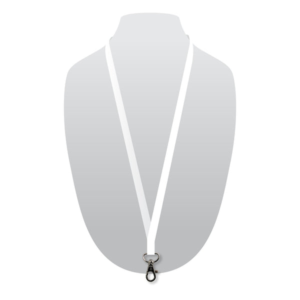 3/8" Silkscreened Flat Lanyard w/ Deluxe Swivel Hook