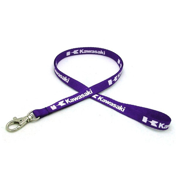 1/2" Silkscreened Flat Lanyard w/ Deluxe Swivel Hook