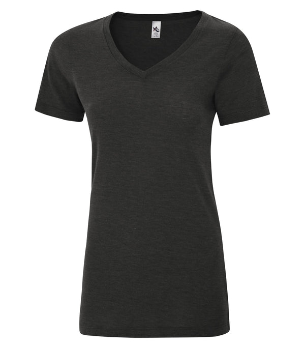 KOI® TRIBLEND V-NECK LADIES' TEE