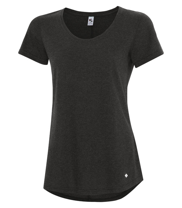 KOI® TRIBLEND SCOOP NECK RELAXED LADIES' TEE