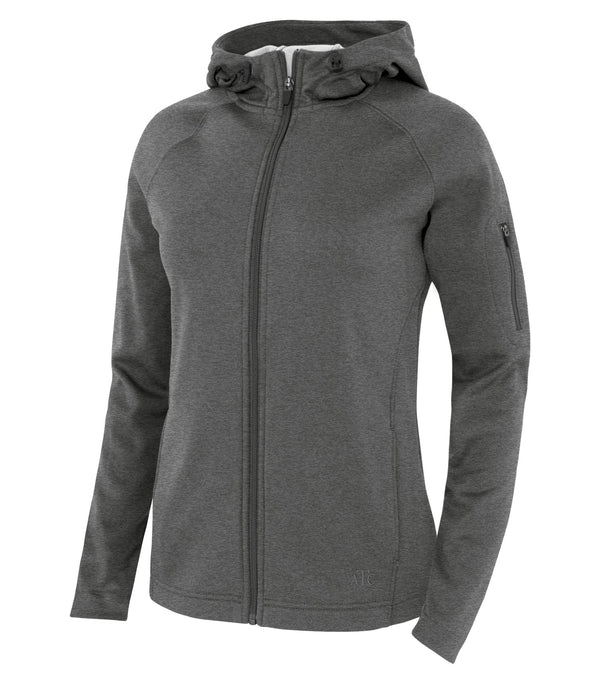 ATC™ PTECH® FLEECE HOODED LADIES' JACKET. L221