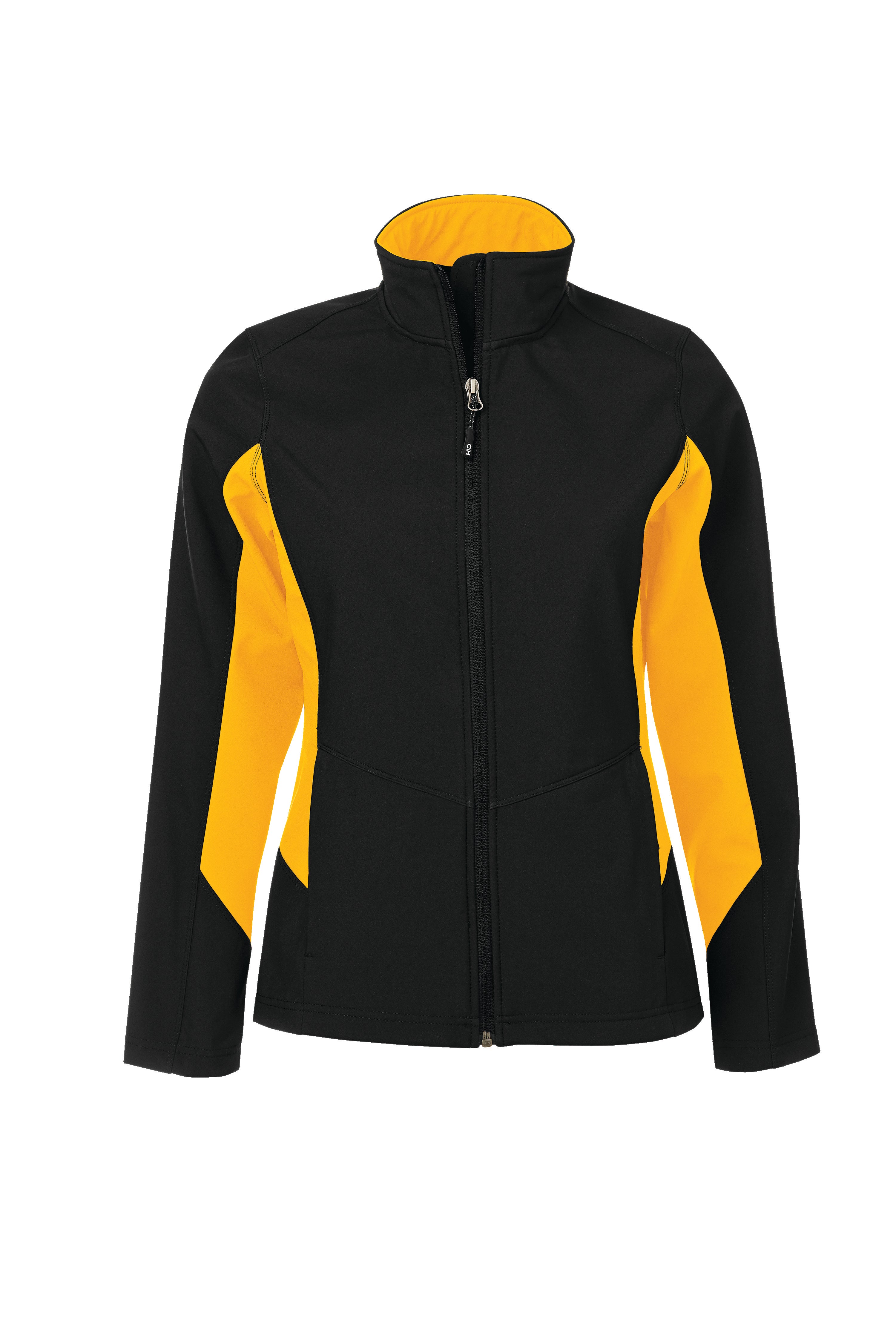 COAL HARBOUR® EVERYDAY COLOUR BLOCK WATER REPELLENT SOFT SHELL LADIES' JACKET. L7604