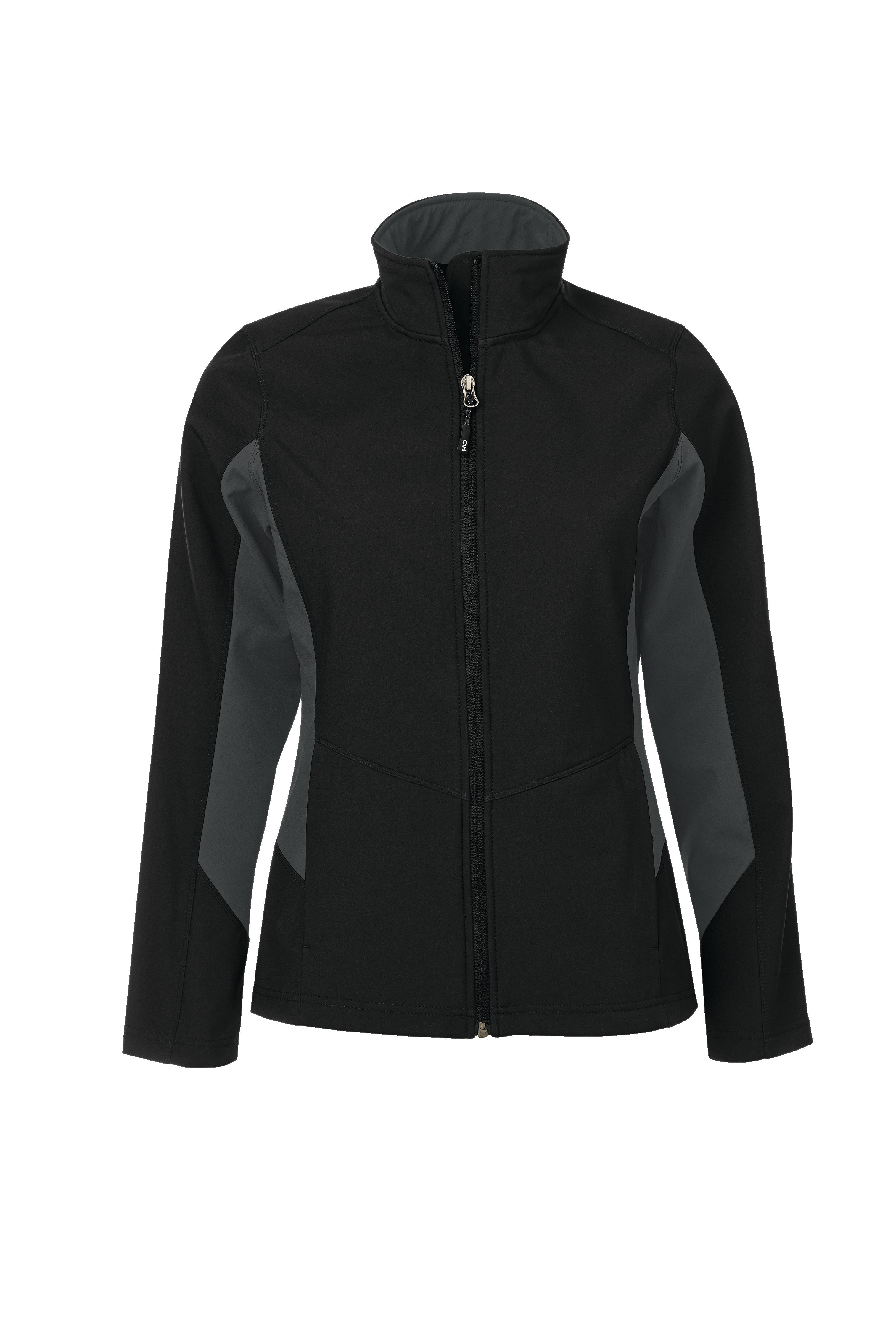 COAL HARBOUR® EVERYDAY COLOUR BLOCK WATER REPELLENT SOFT SHELL LADIES' JACKET. L7604